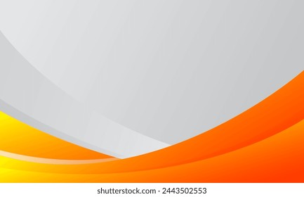 Fondo de pancarta naranja horizontal. Ilustración de vector