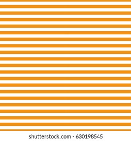 Horizontal orange stripes on a white background. Trendy pattern with a marine theme. Geometric background. Seamless vector illustration for web banners, print on fabric, paper Fashion ornament sailor