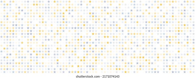 Horizontal panoramic template for ads, leaflets, website, web page, wallpaper, posters, card. Cute falling trim pattern