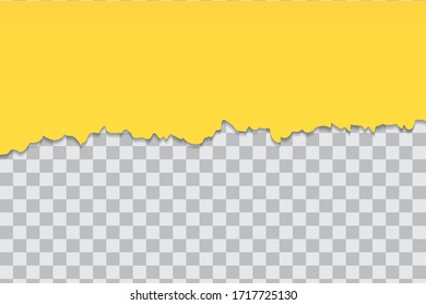 horizontal paper Ripped squared. Torn paper stripes. Vector illustration.
