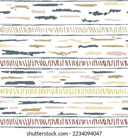 horizontal patchwork seamless pattern. spots, strokes. interior design