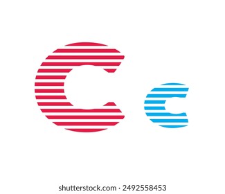 The horizontal pattern alphabet is isolated on a white background. 