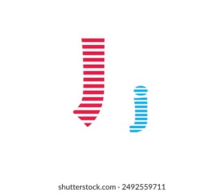 The horizontal pattern alphabet is isolated on a white background. 