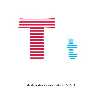 The horizontal pattern alphabet is isolated on a white background. 