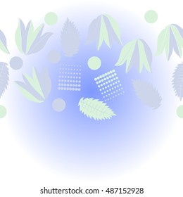    horizontal  pattern of  floral motif, halftone.