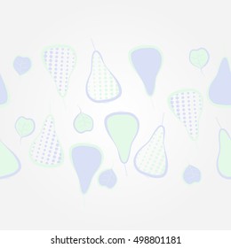   horizontal pattern with pears motif,halftone.