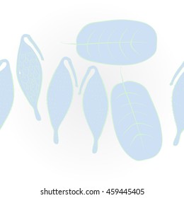  horizontal   pattern of  stylized floral motif, doodles,  spot, stripes, leaves, fruits, copy space . Hand drawn.