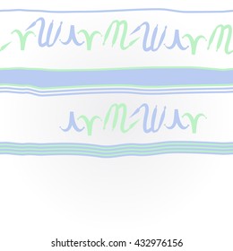   horizontal  pattern of zodiac signs, doodles,  object,aries,scorpio,stripes, spot, copy space. Hand drawn.