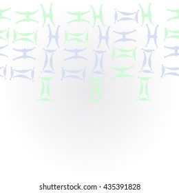     horizontal   pattern of zodiac signs, doodles,  object,gemini,pisces, copy space. Hand drawn.