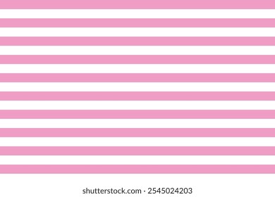 Horizontal pink stripes pattern . Pink and white stripes pattern . Pink stripes background . Vector illustration