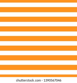 Horizontal plain orange stripe pattern background. ( vector )