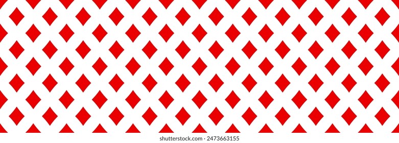 horizontal red diamond shape quadrangle seamless design for pattern and background.