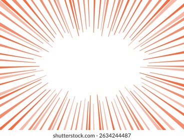 Horizontal red focused line frame material