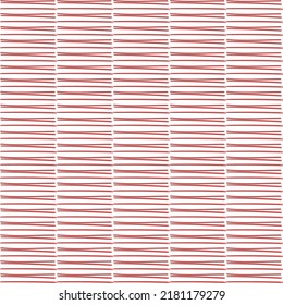 Horizontal red random lines. seamless and endless pattern background