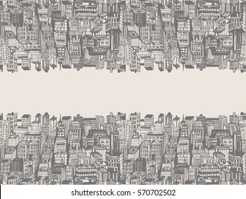 Manhattan Townscape Vector Art & Graphics