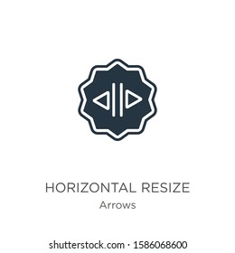 Horizontal resize icon vector. Trendy flat horizontal resize icon from arrows collection isolated on white background. Vector illustration can be used for web and mobile graphic design, logo, eps10