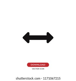 Horizontal resize option vector icon