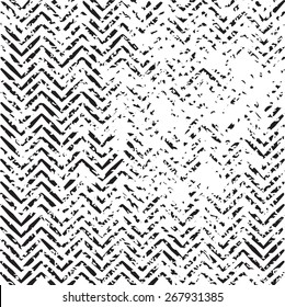 Horizontal Retro Lines Background. Dirty, Distressed Texture.  Vector illustration. 