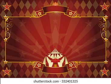 Horizontal rhombus circus background. A Horizontal rhombus circus background for your show. Perfect size for a screen.