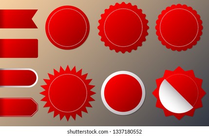 Horizontal and round shape circle stickers for new and best Arrival shop product tags, badge, labels or sale sign sticker and discount banners vector poster templates. Offer promotion sun burst star