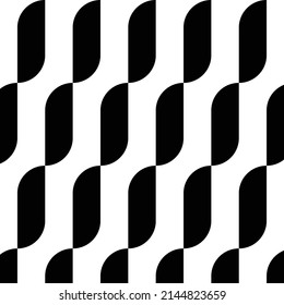 horizontal rounded rectangle seamless pattern vector illustration