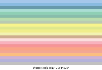 Horizontal row pastel colors background