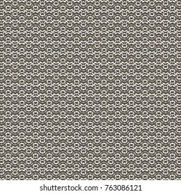 Horizontal rows with miniaturized geometrical motifs. Abstract vector.
