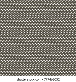 Horizontal rows with two types of oblique stripes arranged alternately. Graphics in brown and white. Abstract vector.