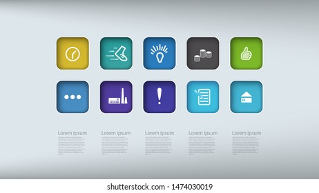 Horizontal scale incremental development. Gradual path to success infographics