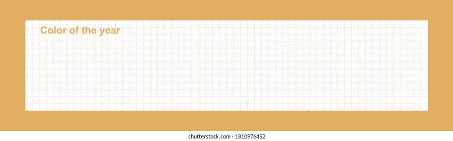 Horizontal school banner vector illustration. Back to school advertisement web templates design. Square dotted grid line pattern for copy space. Banner color od the year Honey dijon.