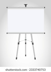 Horizontal screen for a projector or an advertising banner. Isolated on white background. Vector
