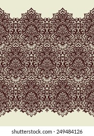 Horizontal seamless abstract triangle pattern. Vector background. Geometric texture