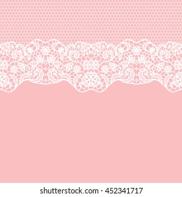 Horizontal seamless background with a floral ornament