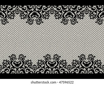 horizontal seamless background from a floral ornament