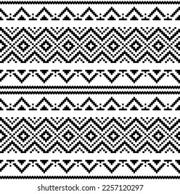 Horizontal seamless background. Vector illustration. Traditional Ukrainian folk vyshyvanka.