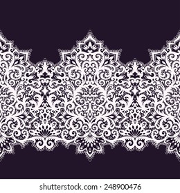 horizontal seamless background from a vector ornament, Fashionable modern wallpaper or textile