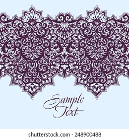 horizontal seamless background from a vector ornament, Fashionable modern wallpaper or textile