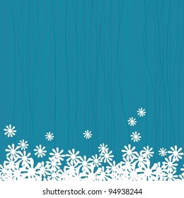horizontal seamless flowers