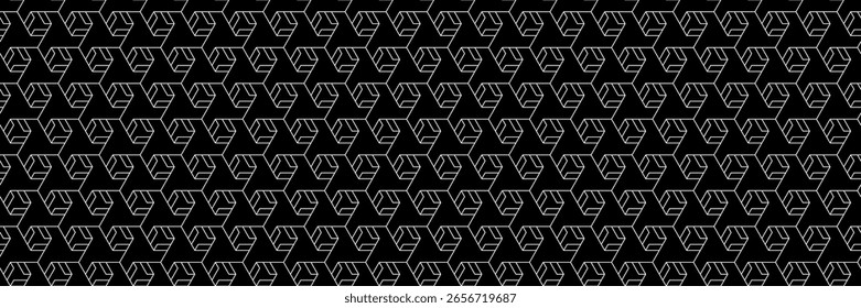 horizontale nahtlose geometrische weiße Linie Muster für Design und Hintergrund.