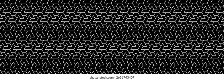 horizontale nahtlose geometrische weiße Linie Muster für Design und Hintergrund.