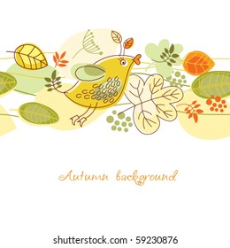 horizontal seamless illustration