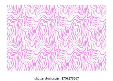 Horizontal seamless pattern of abstract waves of the acute form. 