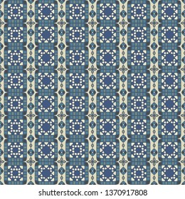 Horizontal seamless pattern tribal design. Ethnic textile print. Vector fashion background.