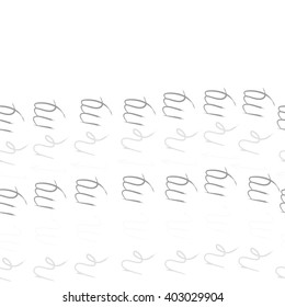 Horizontal seamless pattern of zodiac signs motif,sagittarius,virgo, capricorn, scorpio, object, copy space. Hand drawn.