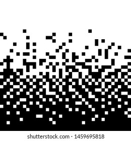 Horizontal seamless pixel abstract mosaic background. Vector illustration for website, card, poster and other