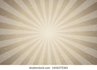 Horizontal sepia radial stripes background
