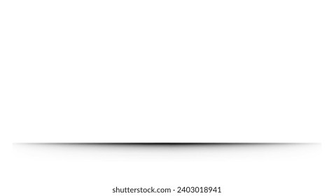  Horizontal shadow line. Shadow podium, table, shelf, stand. Realistic round and line shadow png and shadow effect.