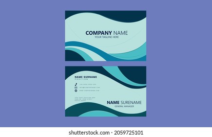 horizontal simple clean template vector design, layout in rectangle size. creative dark business card vector design,
