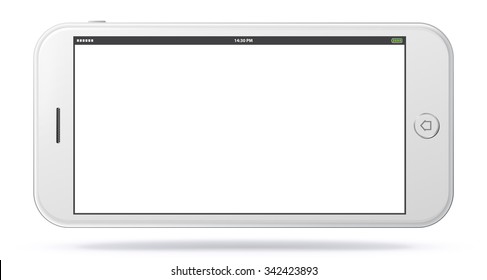 Horizontal Smart Phone Blank Screen