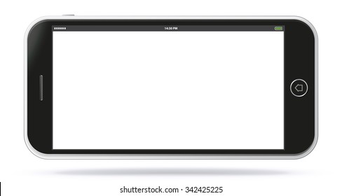 Horizontal Smart Phone Blank Screen